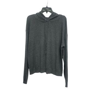 Dress Forum Hooded Sweater Cozy Long Sleeve Pullover Size Medium Gray NWT